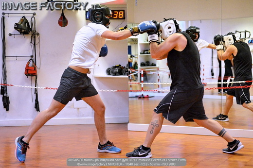 2019-05-30 Milano - pound4pound boxe gym 0374 Emanuele Pelizzo vs Lorenzo Porro
